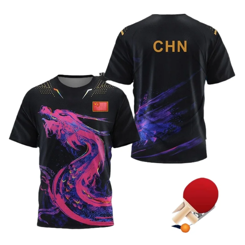 Table Tennis Japanese - Maglietta Grafica Dragon Table Tennis per